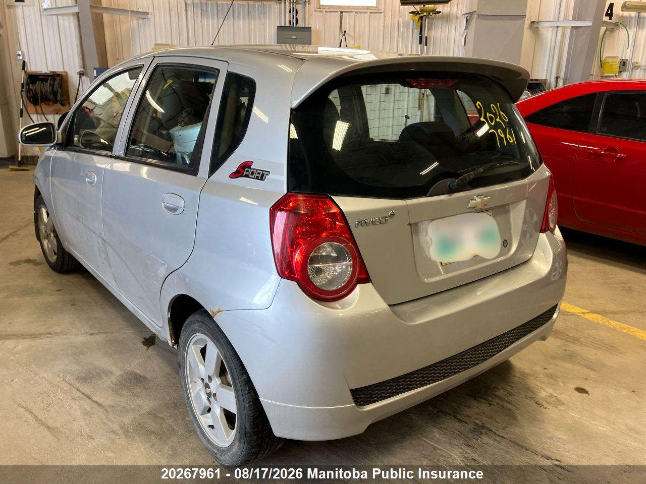 3G1TB6DG2BL110385 · 2011 CHEVROLET AVEO LS · 4/10