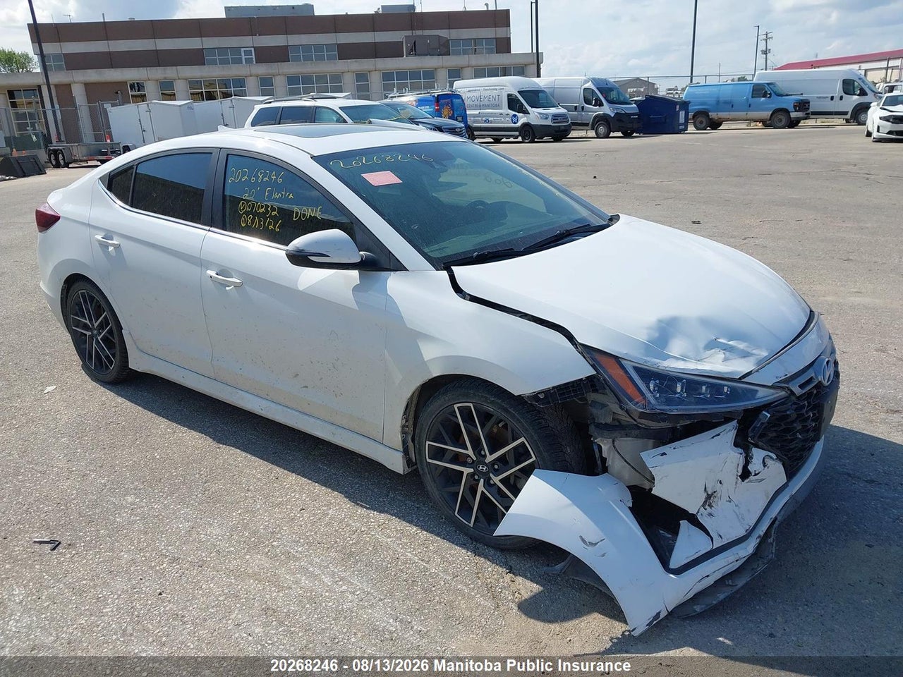 KMHD04LB8LU070232 · 2020 HYUNDAI ELANTRA SPORT