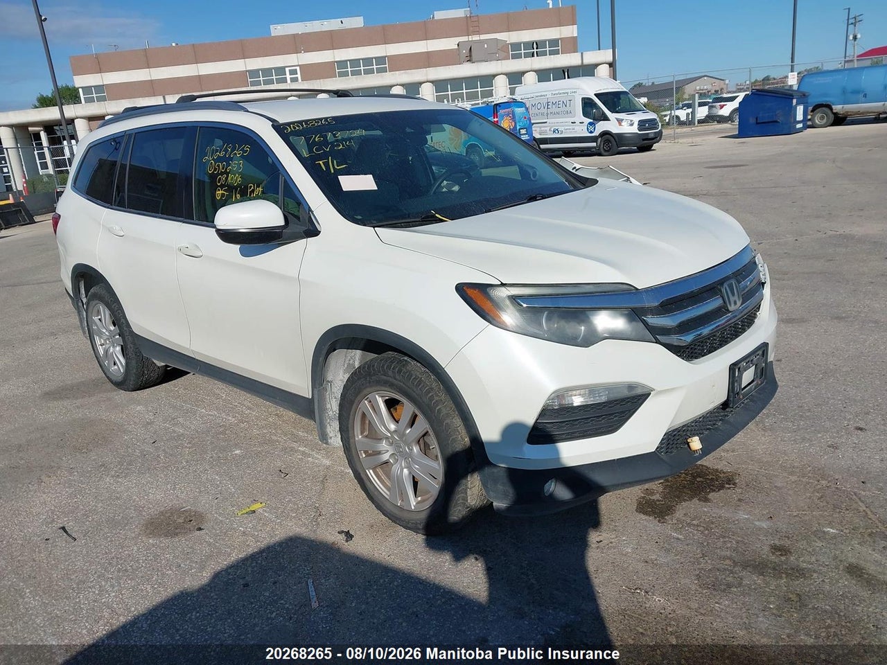 5FNYF6H25GB510253 · 2016 HONDA PILOT LX