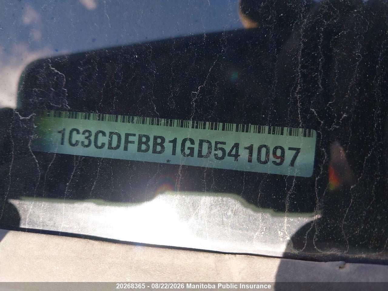 1C3CDFBB1GD541097 · 2016 DODGE DART SXT · 9/24
