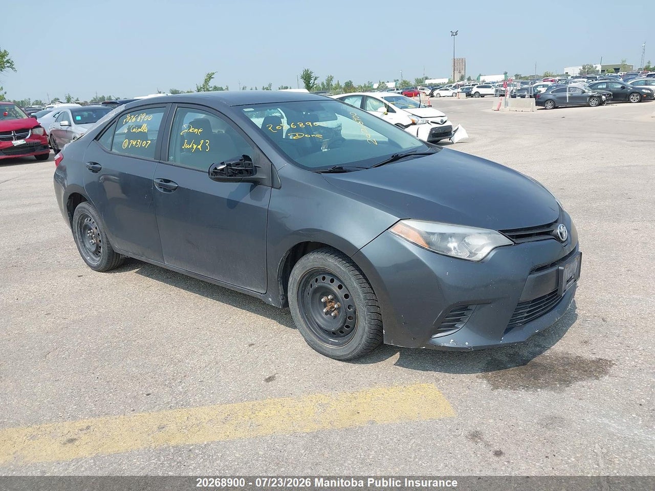 2T1BURHE3GC743107 · 2016 TOYOTA COROLLA L/LE/LE PLS/PRM/S/S PLS