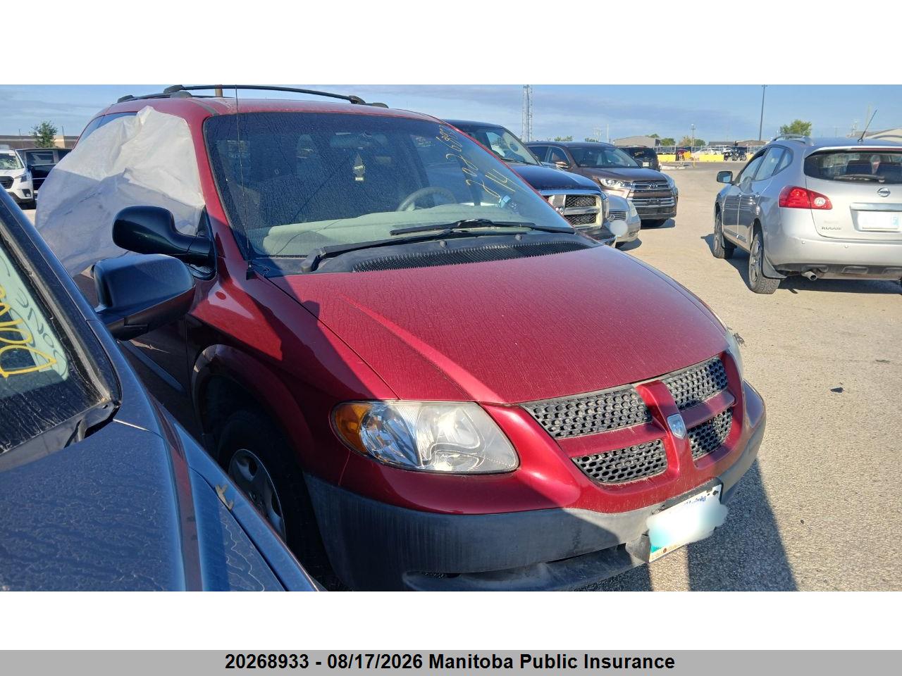 2002 DODGE CARAVAN SE