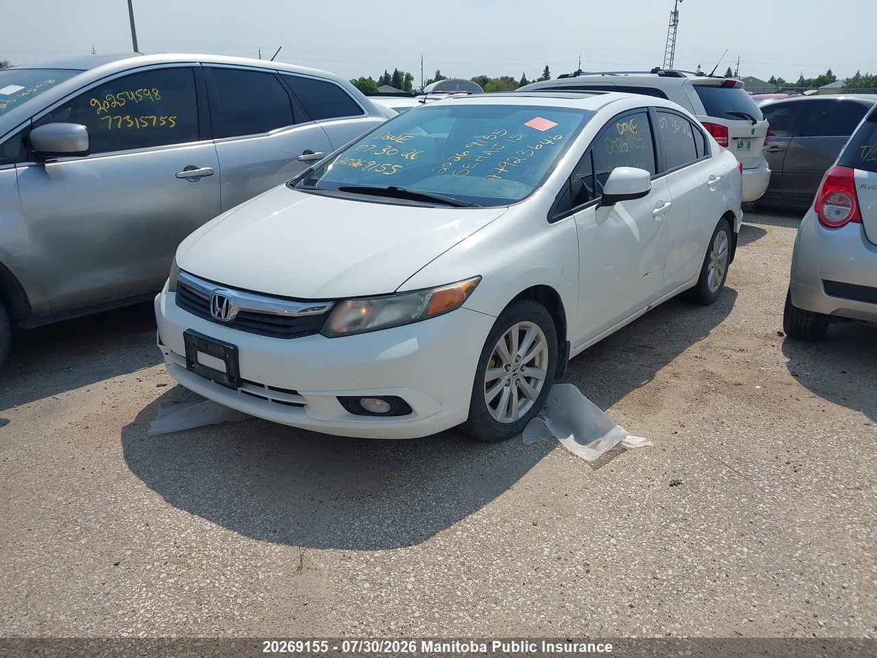 2HGFB2F93CH007242 · 2012 HONDA CIVIC DX · 2/16