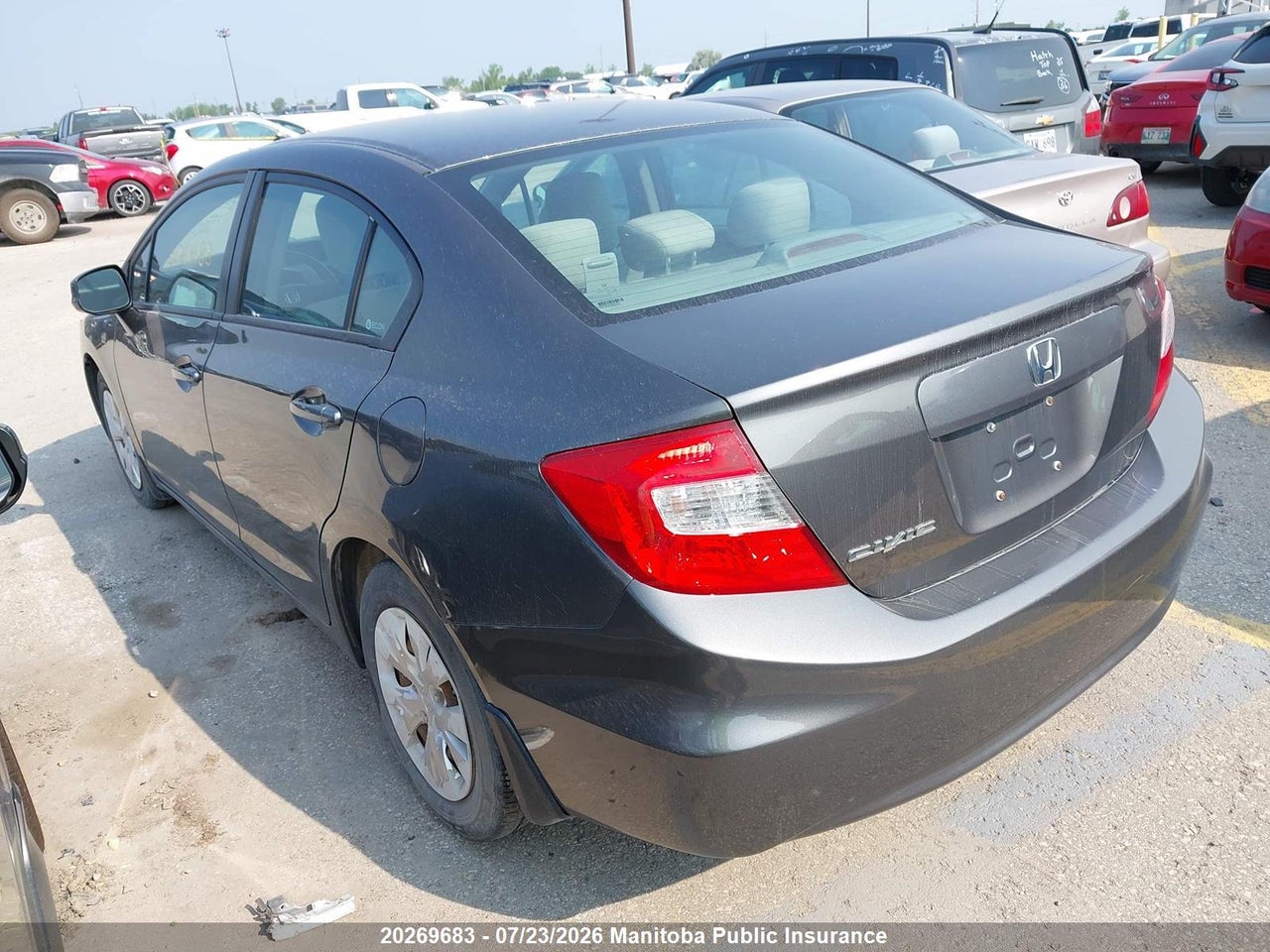 2HGFB2F44CH051495 · 2012 HONDA CIVIC LX · 3/16