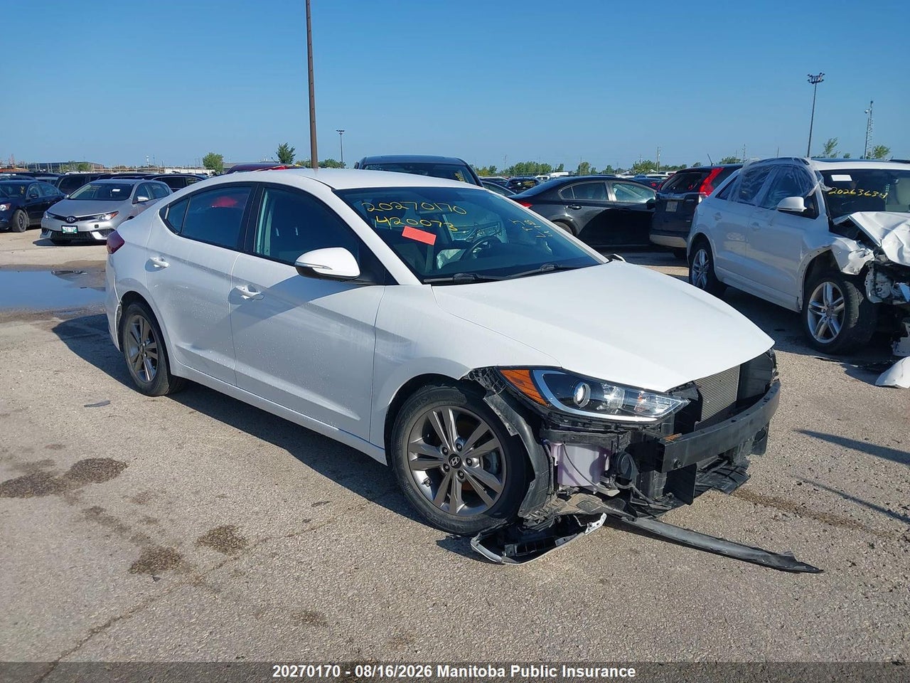 KMHD84LF8HU420073 · 2017 HYUNDAI ELANTRA GL