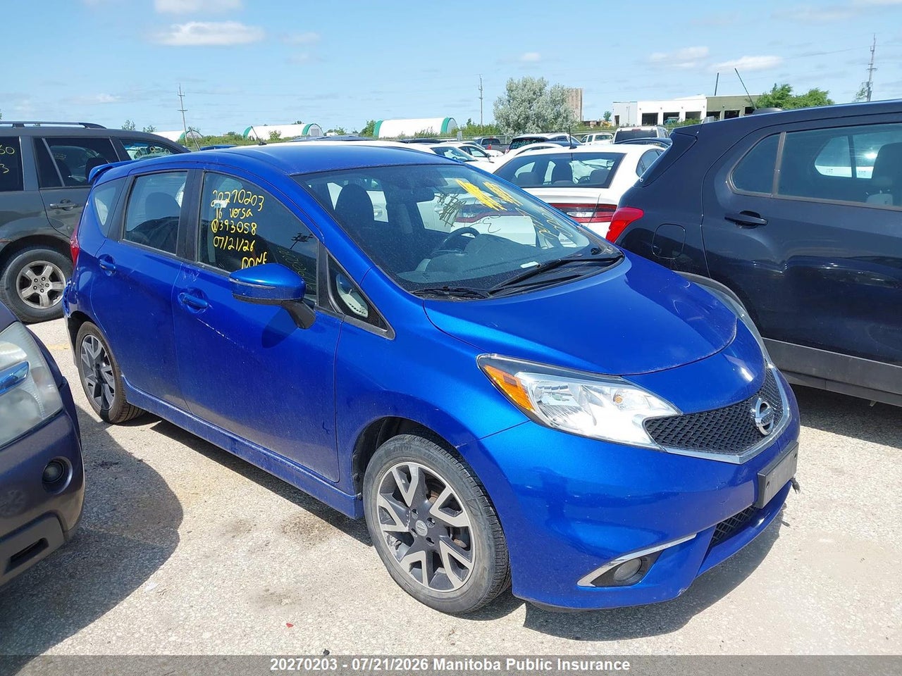 3N1CE2CP5GL393058 · 2016 NISSAN VERSA NOTE SR