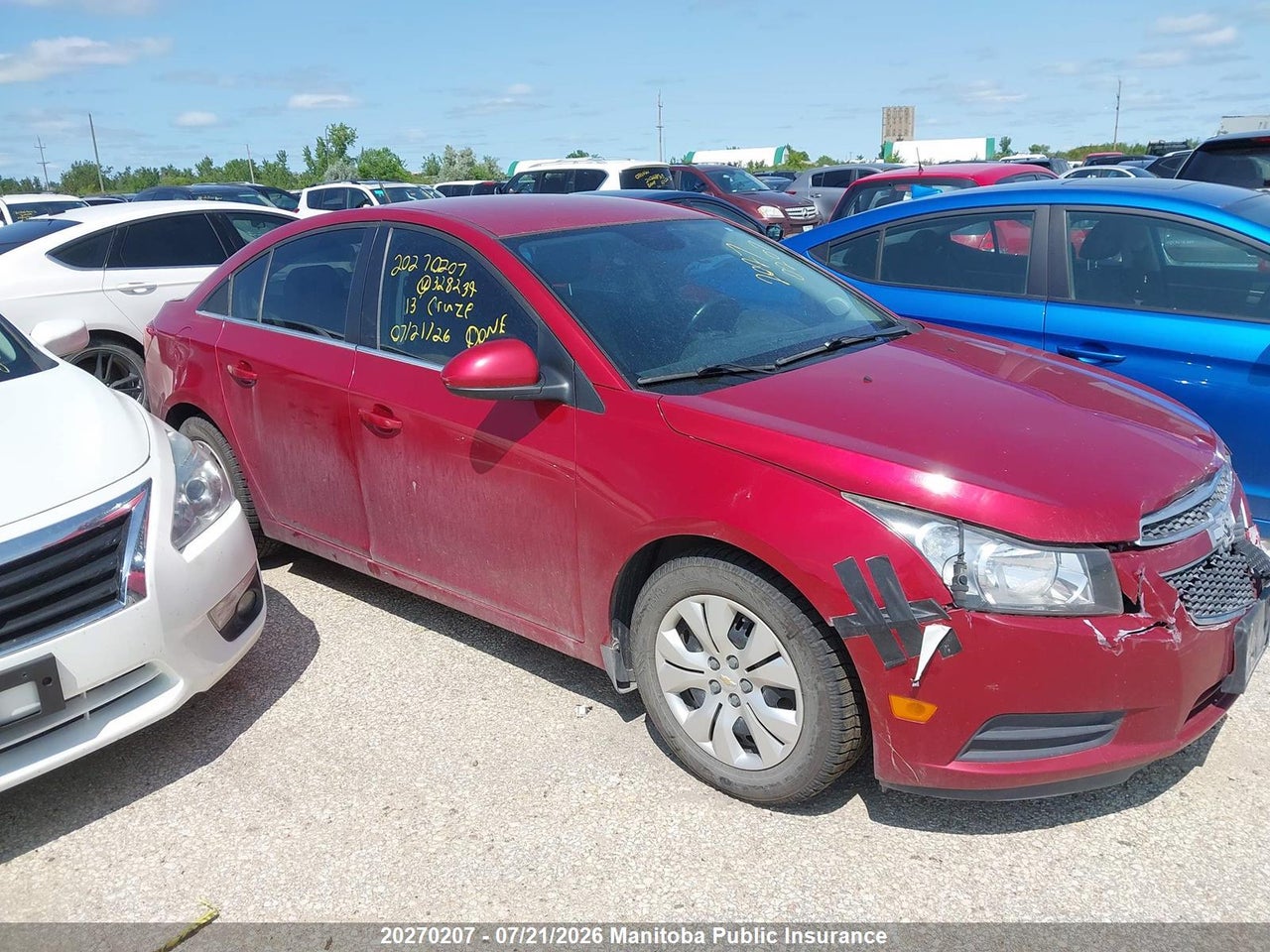 1G1PC5SB9D7328234 · 2013 CHEVROLET CRUZE LT TURBO