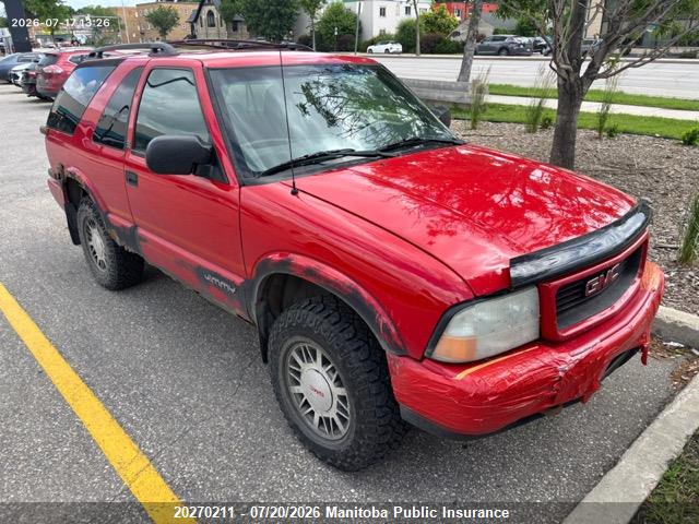 1GKCT18W11K135193 · 2001 GMC JIMMY SLS