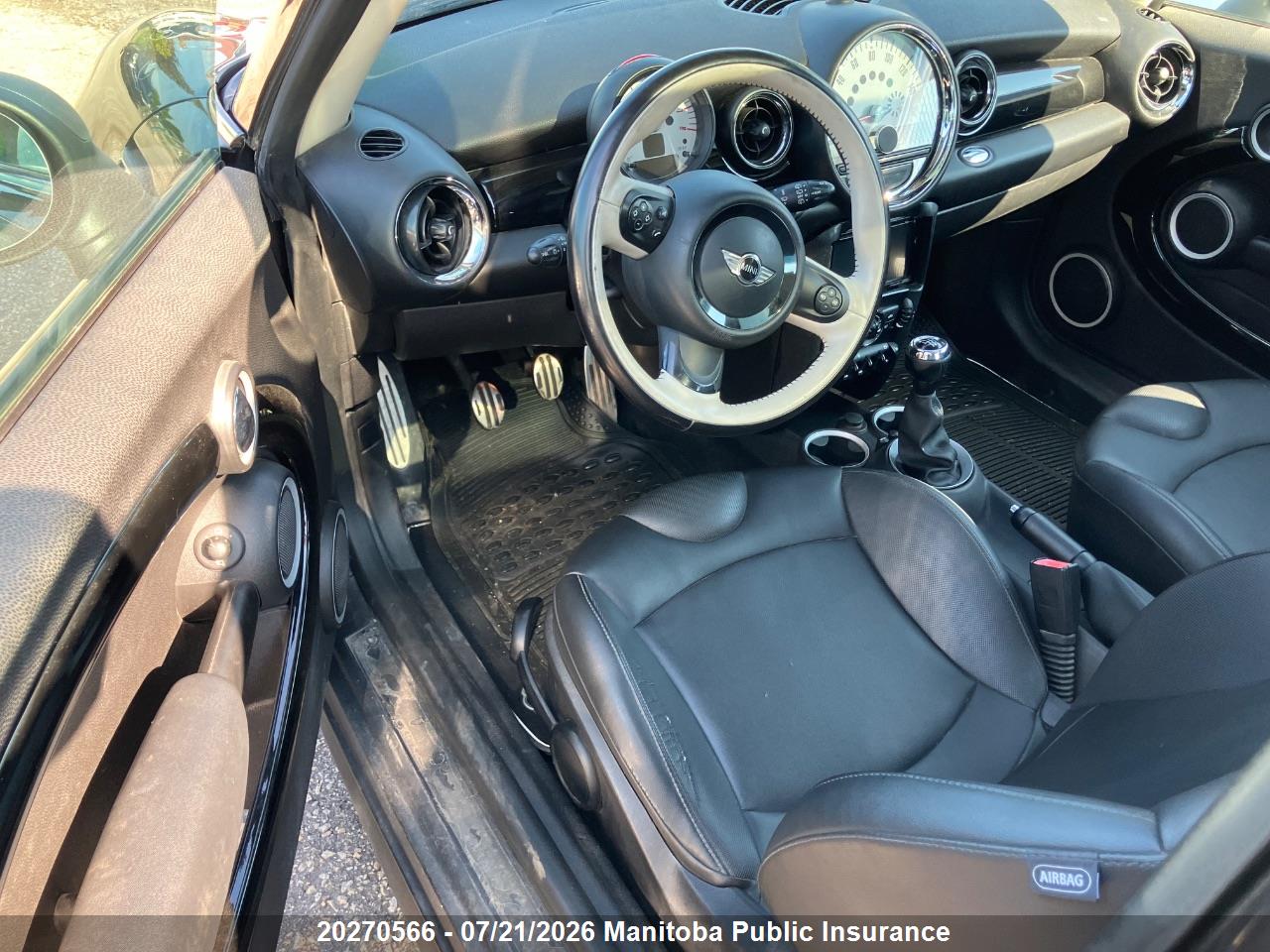 WMWSV3C53CTY25968 · 2012 MINI COOPER S · 5/6