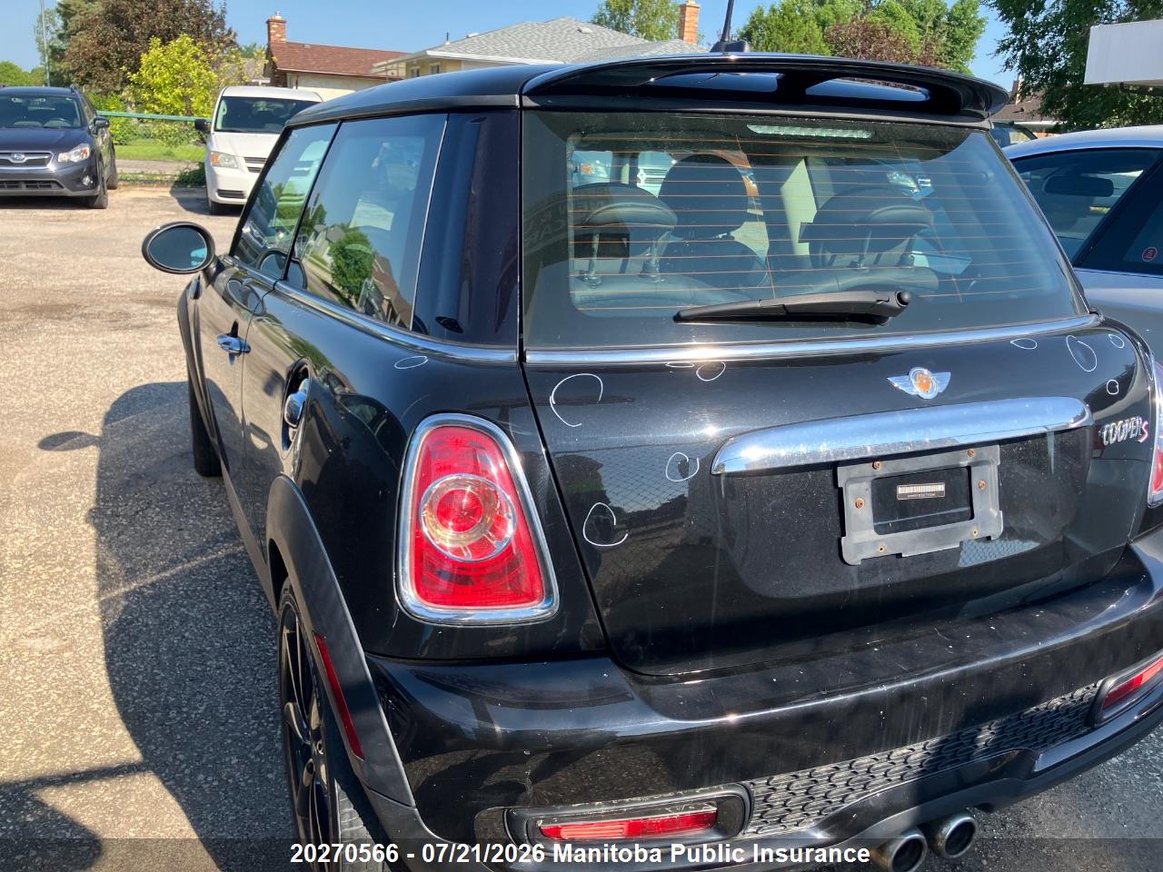 WMWSV3C53CTY25968 · 2012 MINI COOPER S · 3/6
