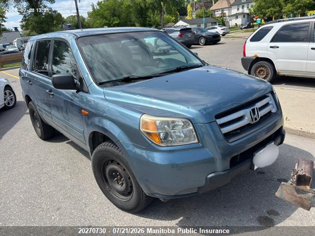 2HKYF18167H536520 · 2007 HONDA PILOT LX