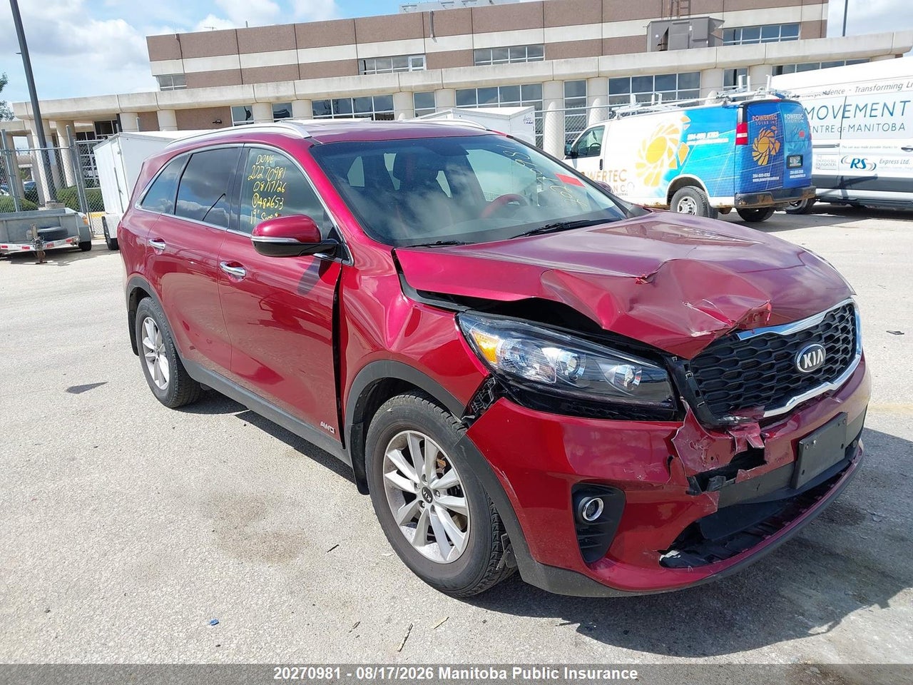 5XYPGDA57KG482653 · 2019 KIA SORENTO LX V6