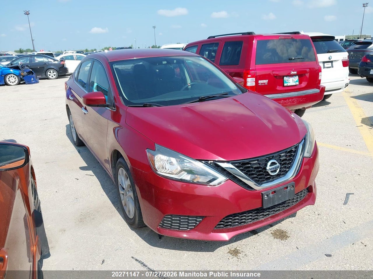 3N1AB7AP6GL648218 · 2016 NISSAN SENTRA 1.8 SV