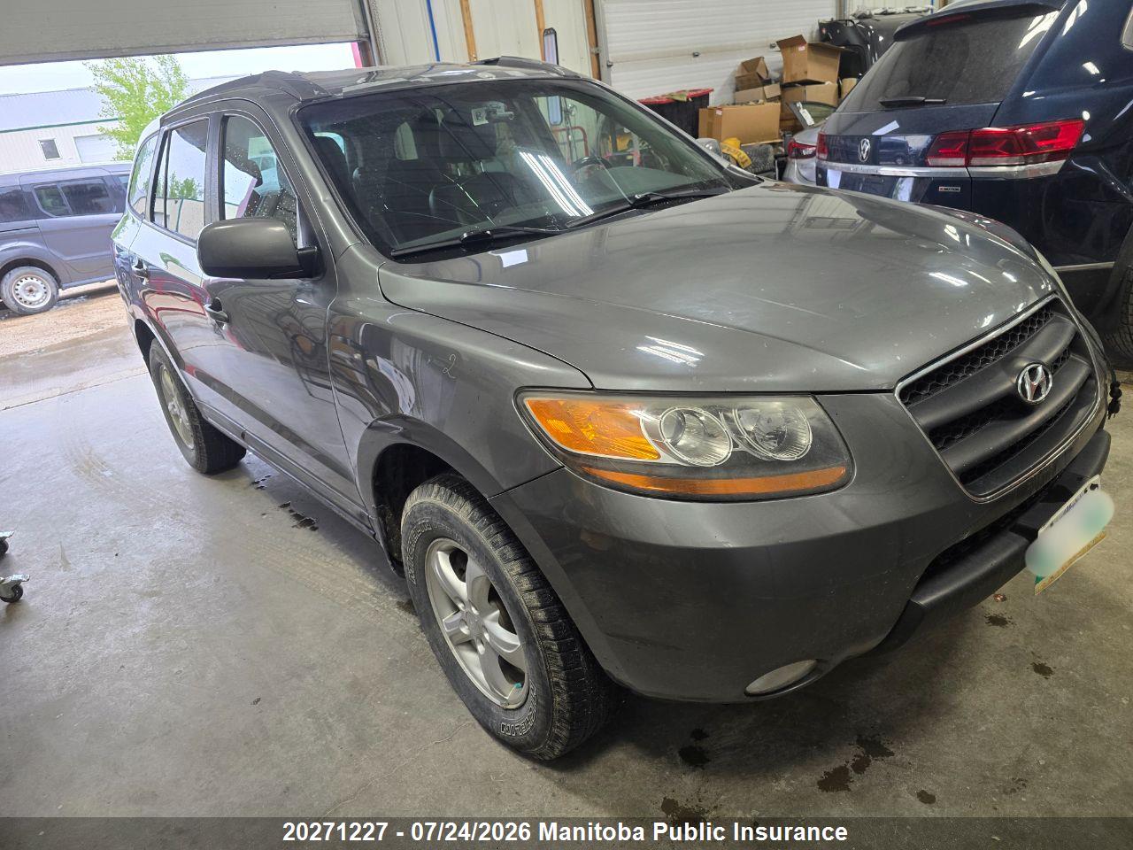5NMSG73E39H302075 · 2009 HYUNDAI SANTA FE GLS
