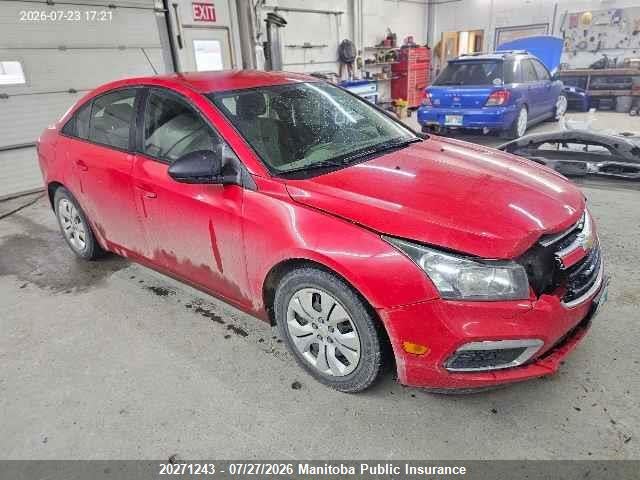 1G1PM5SH4F7193698 · 2015 CHEVROLET CRUZE LS