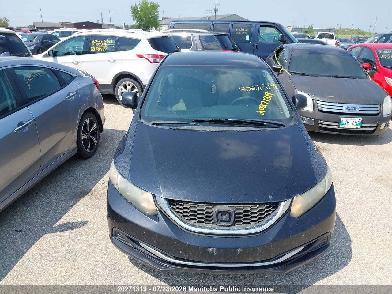 2HGFB2F46DH005233 · 2013 HONDA CIVIC LX · 6/20