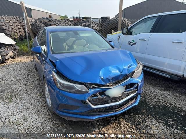 3G1BE5SM6GS599165 · 2016 CHEVROLET CRUZE LT TURBO