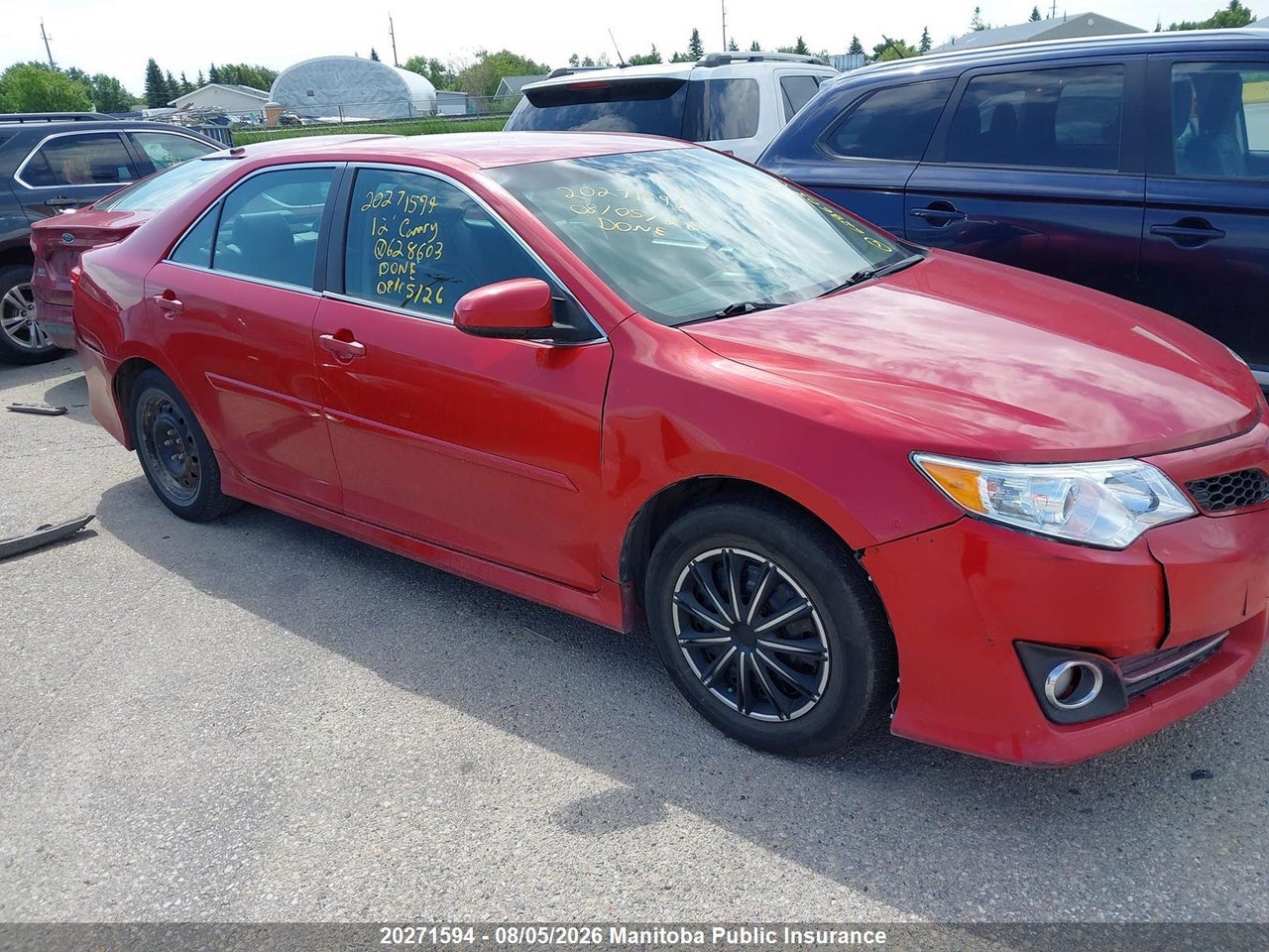 4T1BF1FK3CU628603 · 2012 TOYOTA CAMRY SE/LE/XLE