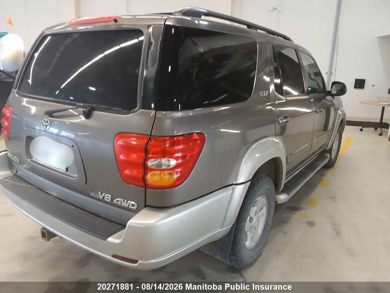 5TDBT44A43S190848 · 2003 TOYOTA SEQUOIA SR5 · 3/13