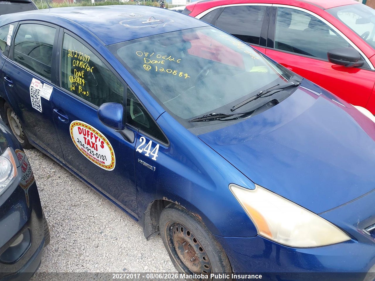 JTDZN3EU3C3120884 · 2012 TOYOTA PRIUS V · 6/16