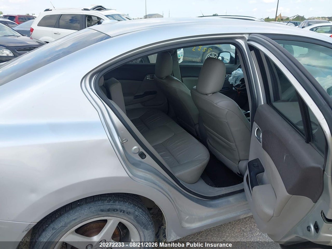 2HGFB2F9XCH120900 · 2012 HONDA CIVIC EX-L · 8/13