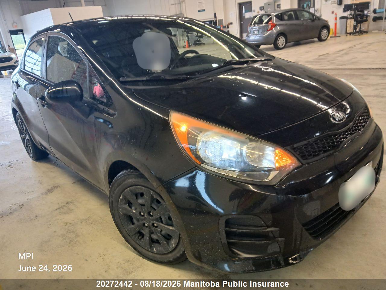 KNADM5A37G6587037 · 2016 KIA RIO5 LX