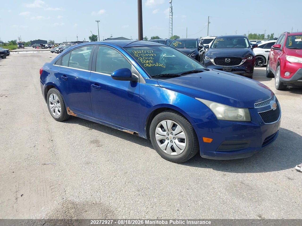 1G1PF5SC5C7354487 · 2012 CHEVROLET CRUZE LT TURBO
