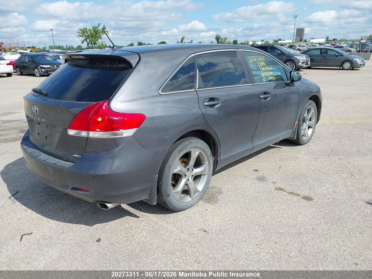 4T3BK3BB4AU033390 · 2010 TOYOTA VENZA V6 · 4/16