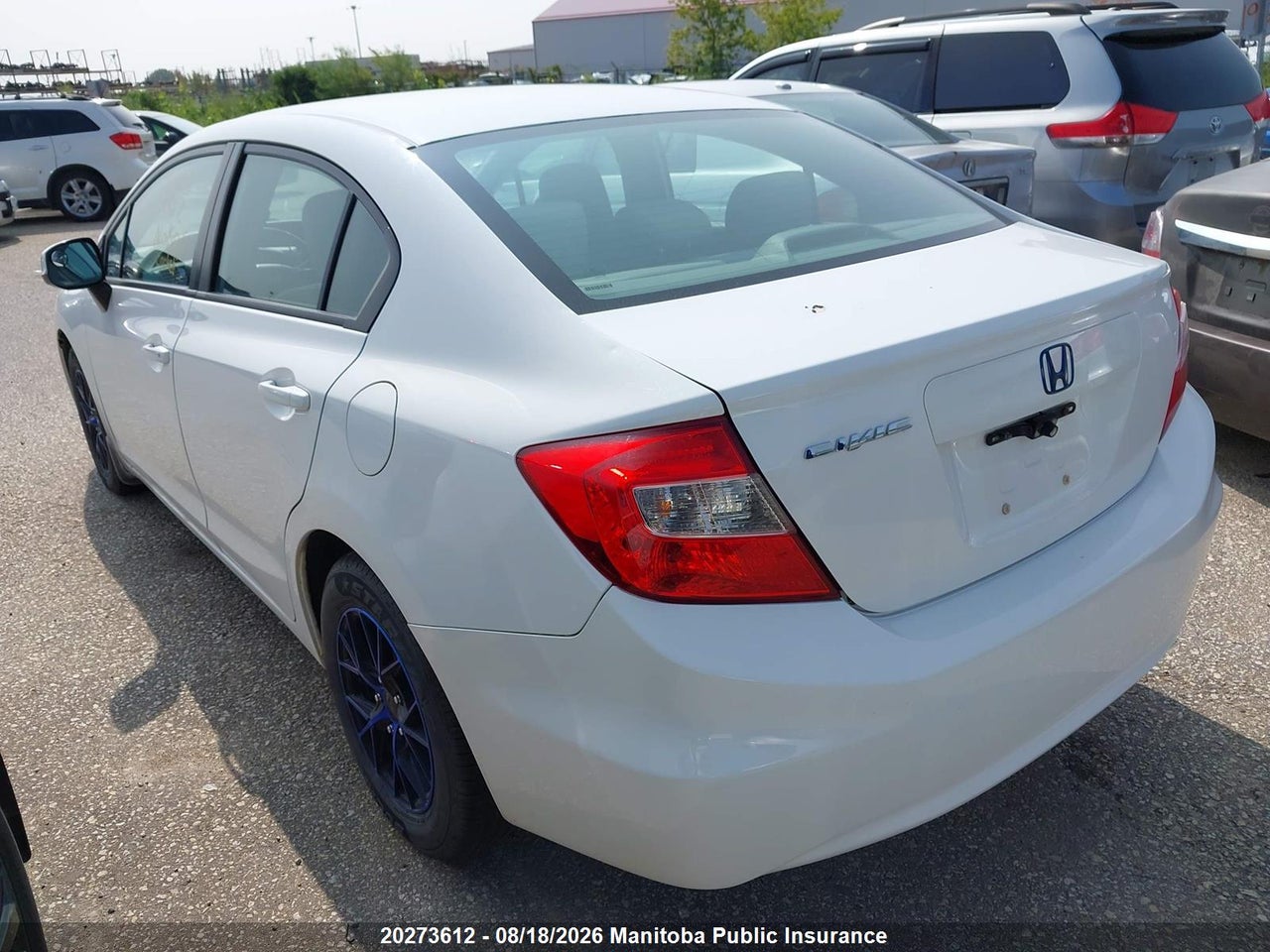 2HGFB2F43CH106938 · 2012 HONDA CIVIC LX · 3/16