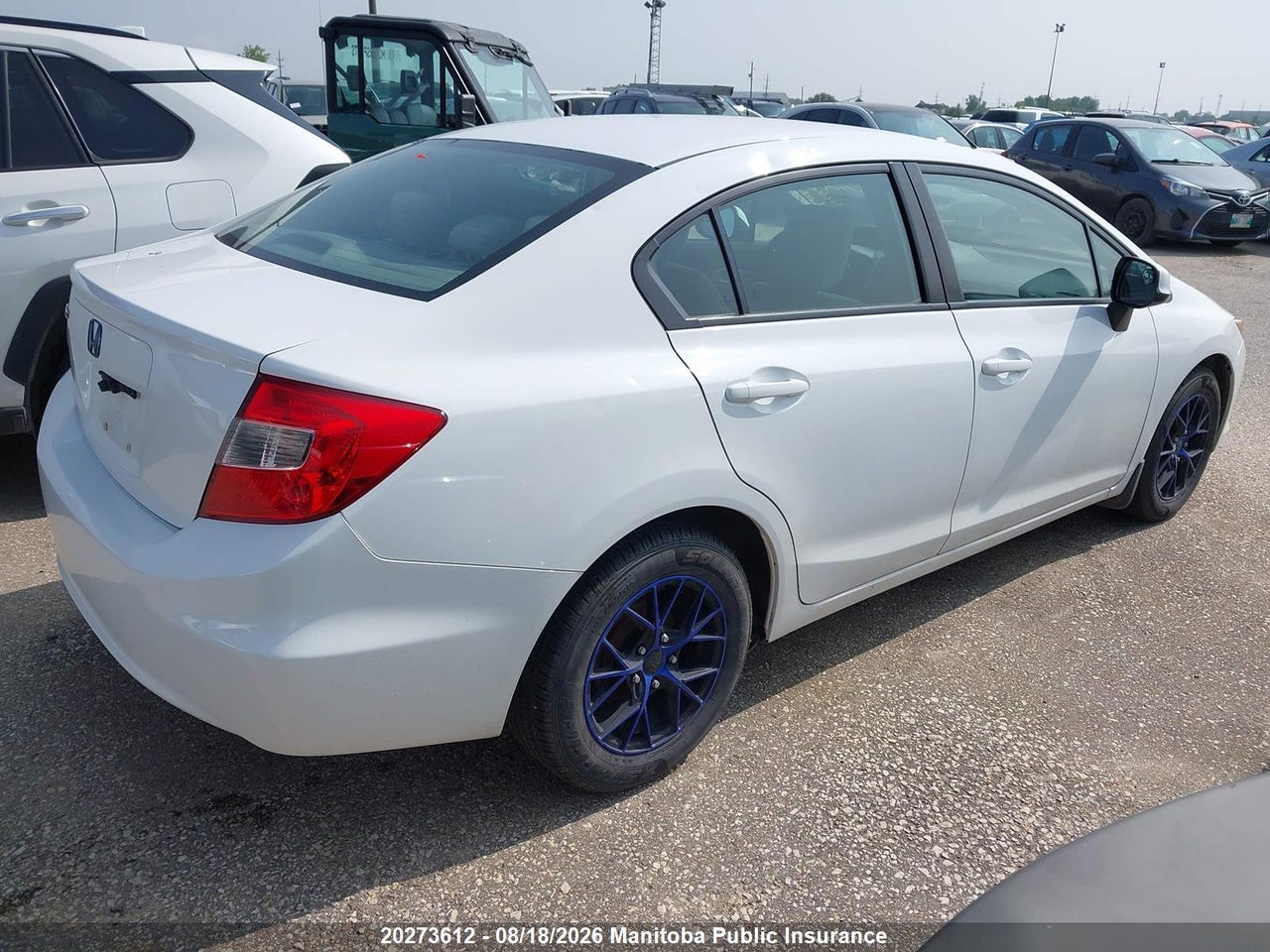2HGFB2F43CH106938 · 2012 HONDA CIVIC LX · 4/16
