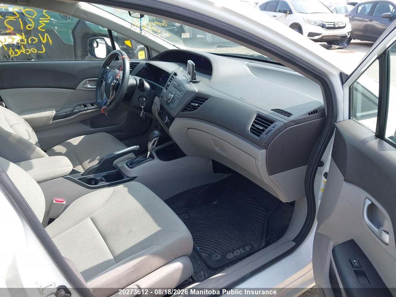 2HGFB2F43CH106938 · 2012 HONDA CIVIC LX · 5/16
