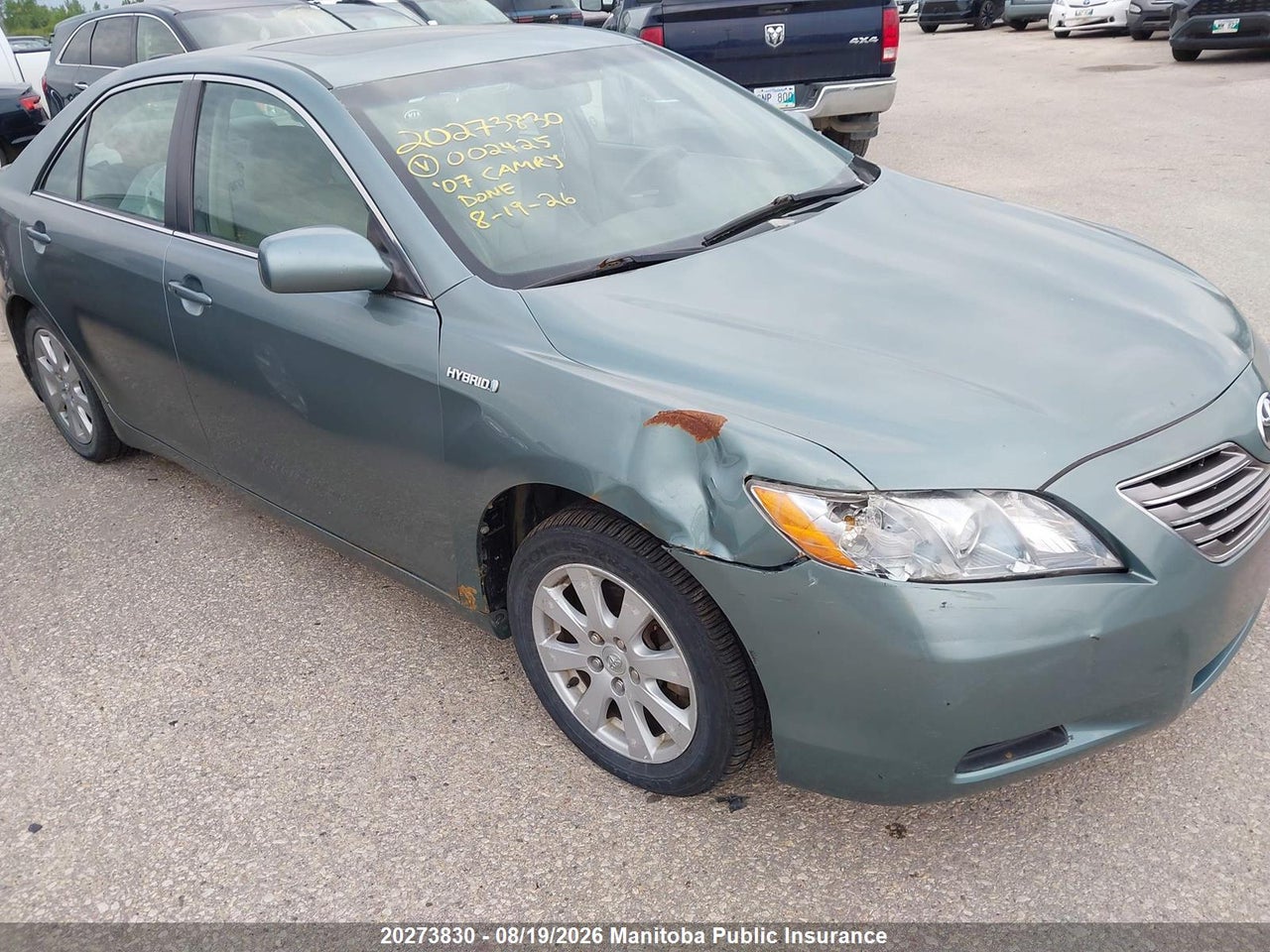 4T1BB46K57U002425 · 2007 TOYOTA CAMRY HYBRID