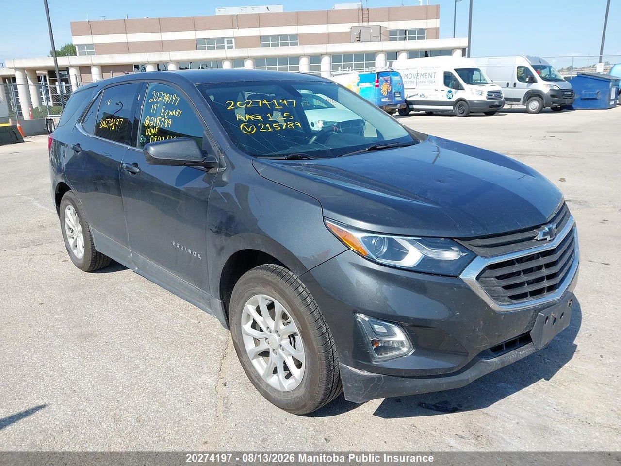 2GNAXUEV7K6215789 · 2019 CHEVROLET EQUINOX LT
