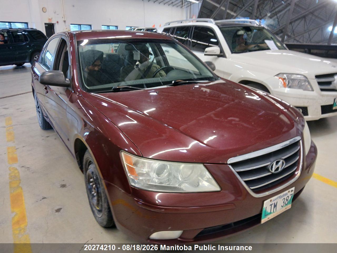 5NPET46C39H458282 · 2009 HYUNDAI SONATA GLS