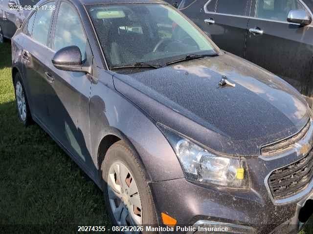 1G1PE5SB7G7194595 · 2016 CHEVROLET CRUZE LT TURBO