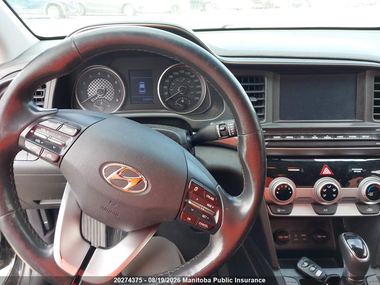 KMHD84LF4KU750302 · 2019 HYUNDAI ELANTRA PREFERRED · 7/17