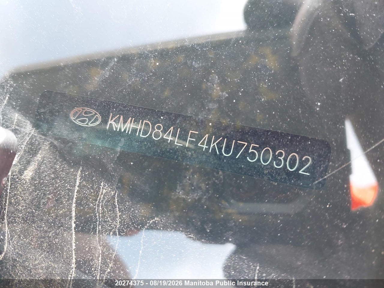 KMHD84LF4KU750302 · 2019 HYUNDAI ELANTRA PREFERRED · 9/17