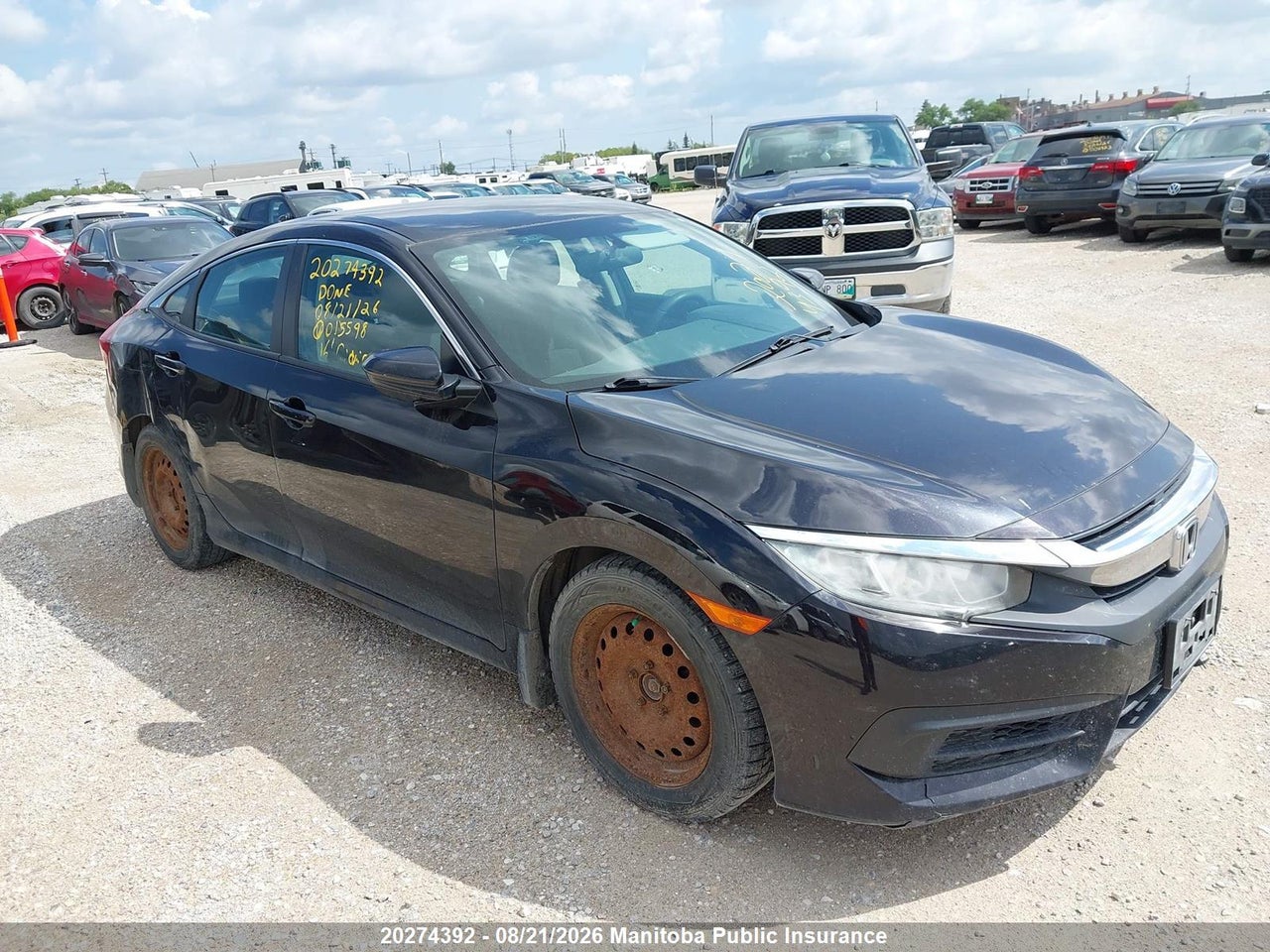 2HGFC2F55GH015598 · 2016 HONDA CIVIC LX