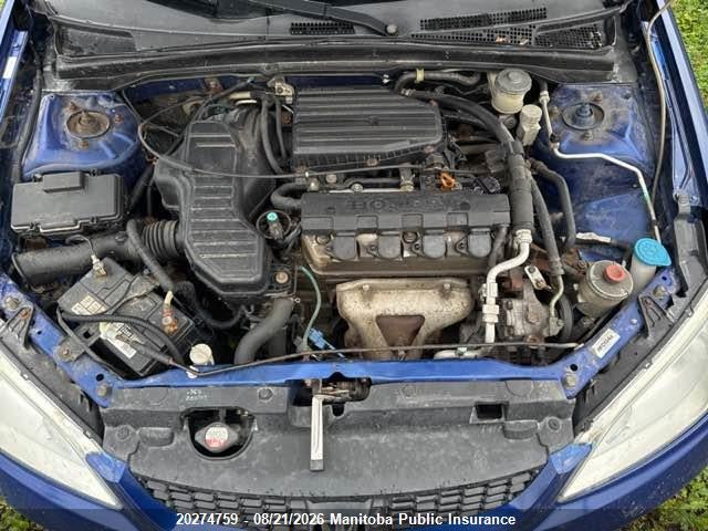 1HGEM21205L806238 · 2005 HONDA CIVIC SE · 10/11
