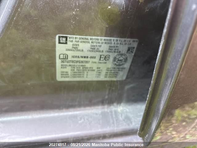 3GTU2TEC3FG367267 · 2015 GMC SIERRA 1500 CREW CAB · 9/11