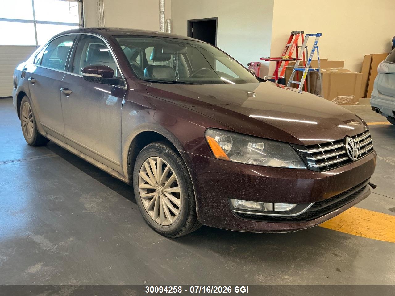1VWCN7A31DC096657 · 2013 VOLKSWAGEN PASSAT SEL