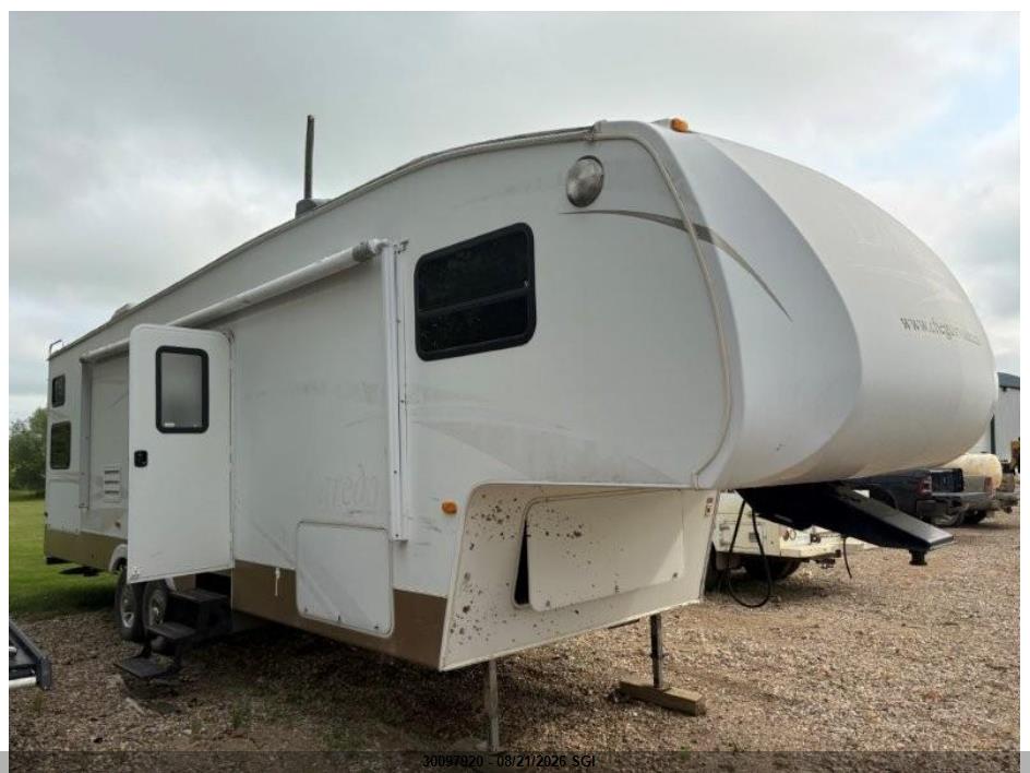 4YDF30B268L601212 · 2008 KEYSTONE LAREDO 30BH FIFTH WHEEL