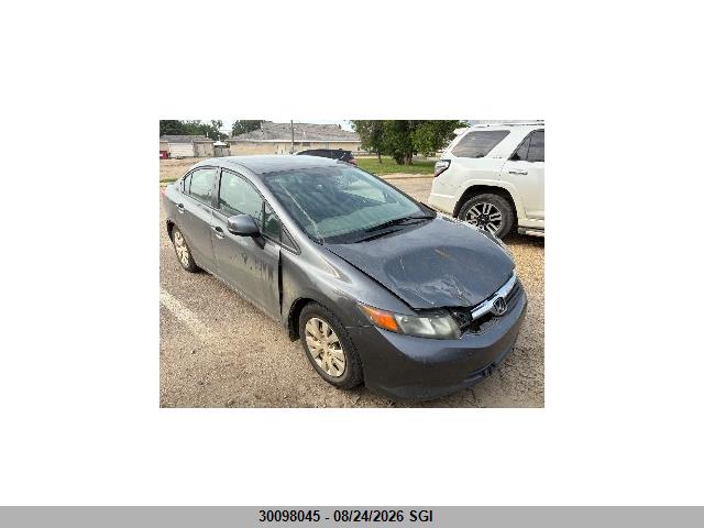 2HGFB2F42CH000545 · 2012 HONDA CIVIC LX