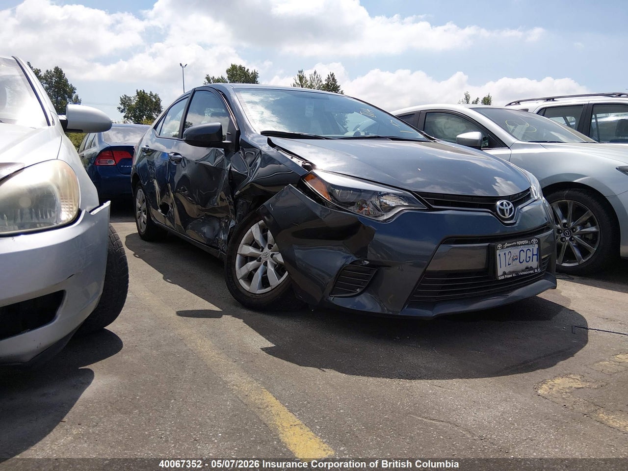 2T1BURHE2FC393631 · 2015 TOYOTA COROLLA L/LE/LE PLS/PRM/S/S PLS