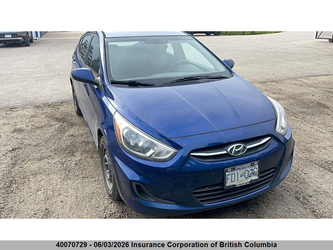 KMHCT5AEXFU217466 · 2015 HYUNDAI ACCENT GL