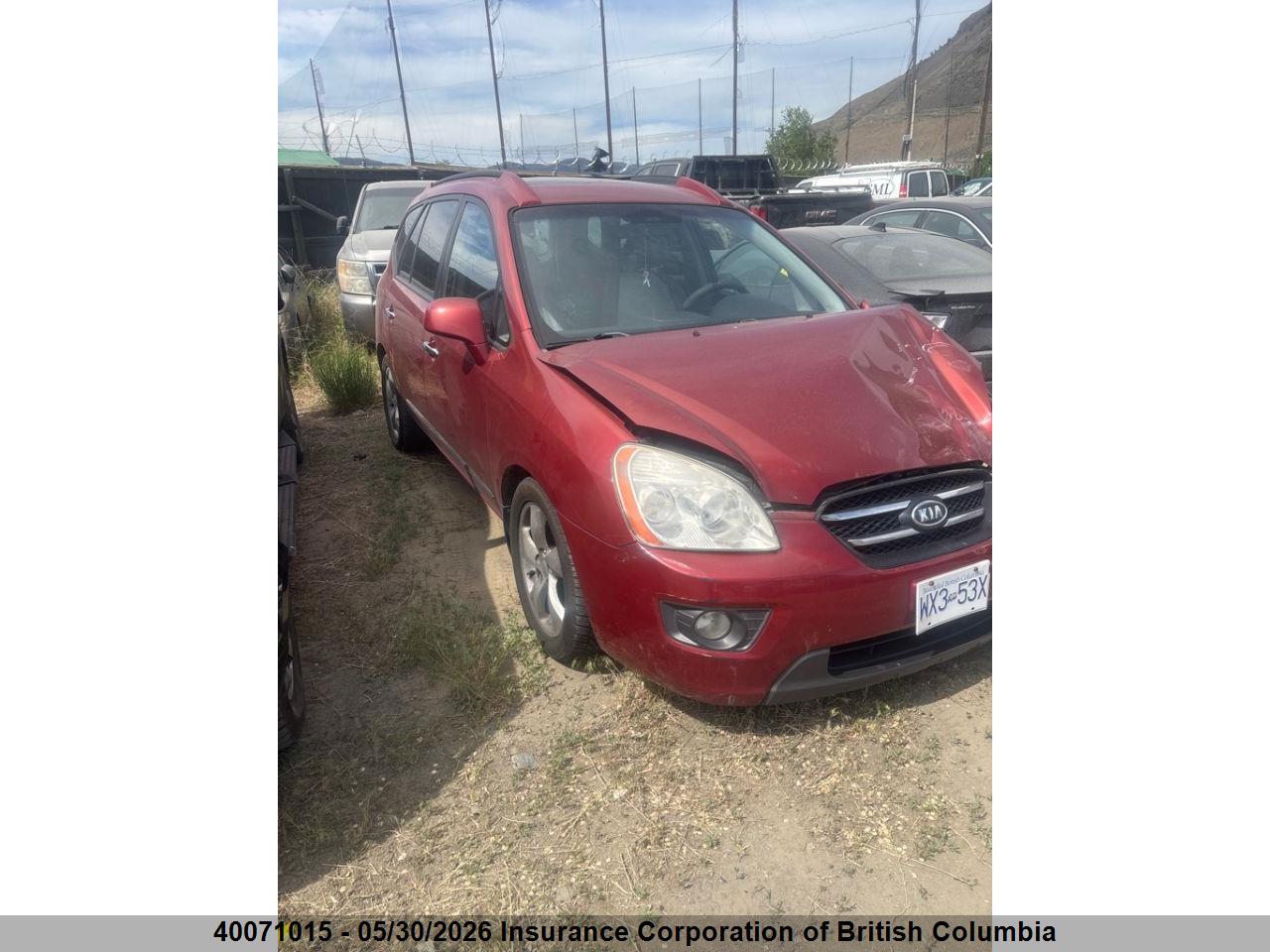 KNAFG526477100346 · 2007 KIA RONDO