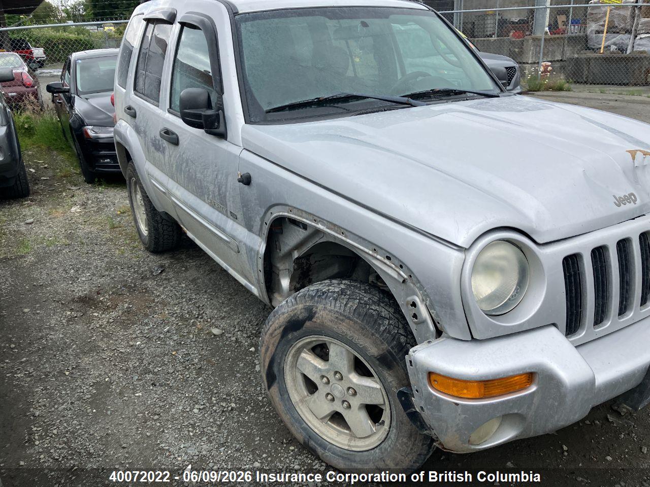 1J4GL58K43W619124 · 2003 JEEP LIBERTY LIMITED