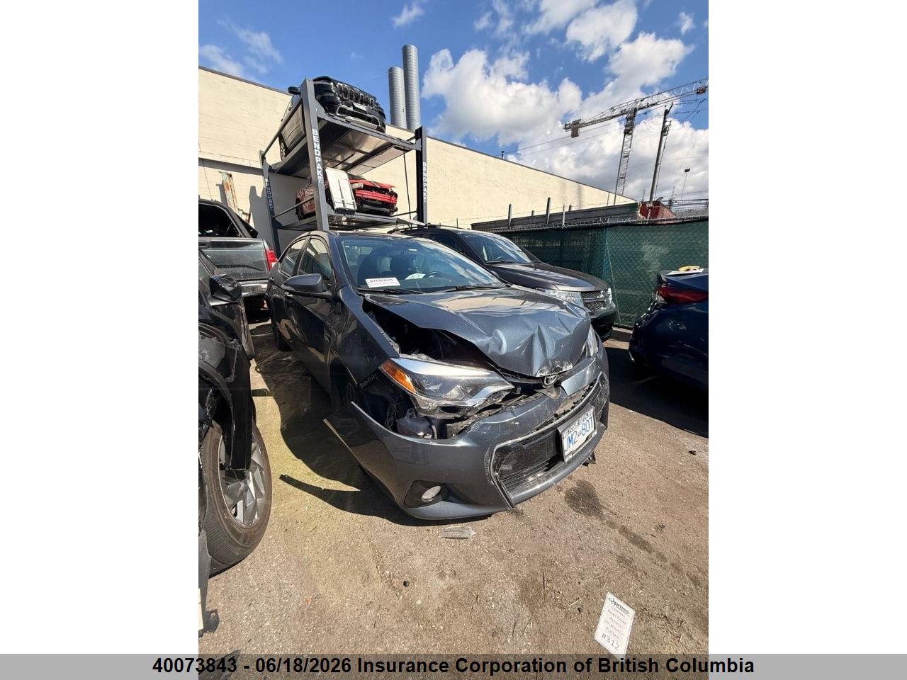 2T1BURHE9GC738977 · 2016 TOYOTA COROLLA L/LE/LE PLS/PRM/S/S PLS