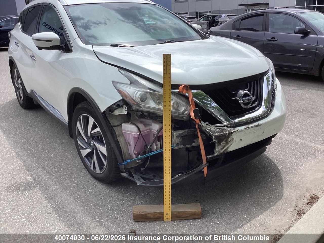 5N1AZ2MH3GN123466 · 2016 NISSAN MURANO PLATINUM/SL/SV