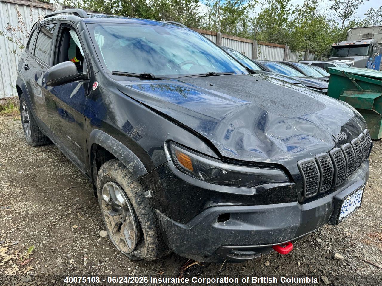 1C4PJMBX7KD210183 · 2019 JEEP CHEROKEE TRAILHAWK